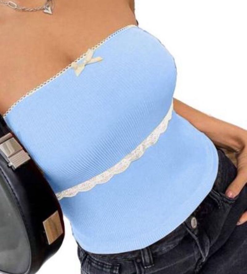Bow Detailed Tube Top