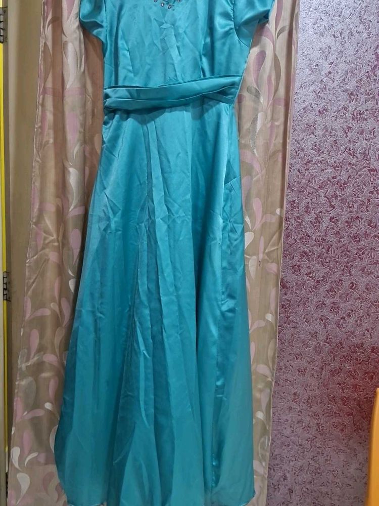 Elegant Blue Ethnic Gown