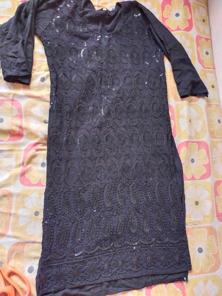 Black Seuence Kurta