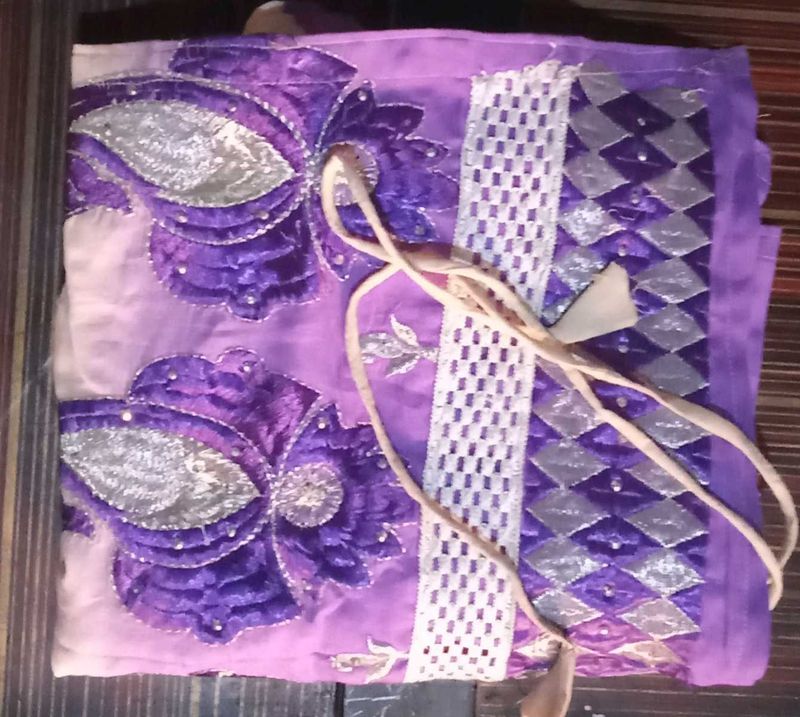 Purple Dress Material