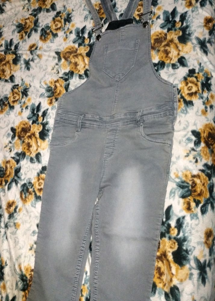 Grey Colour Dungaree