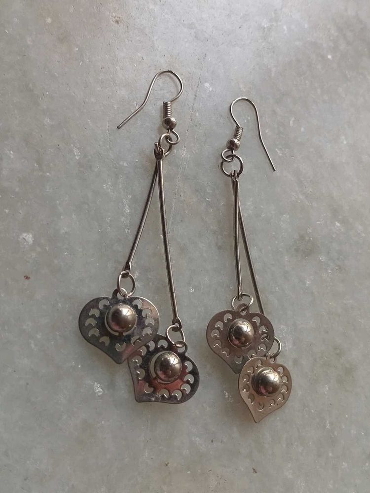 modest silver earrings