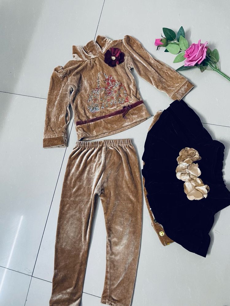 Velvet 3 Piece Dress