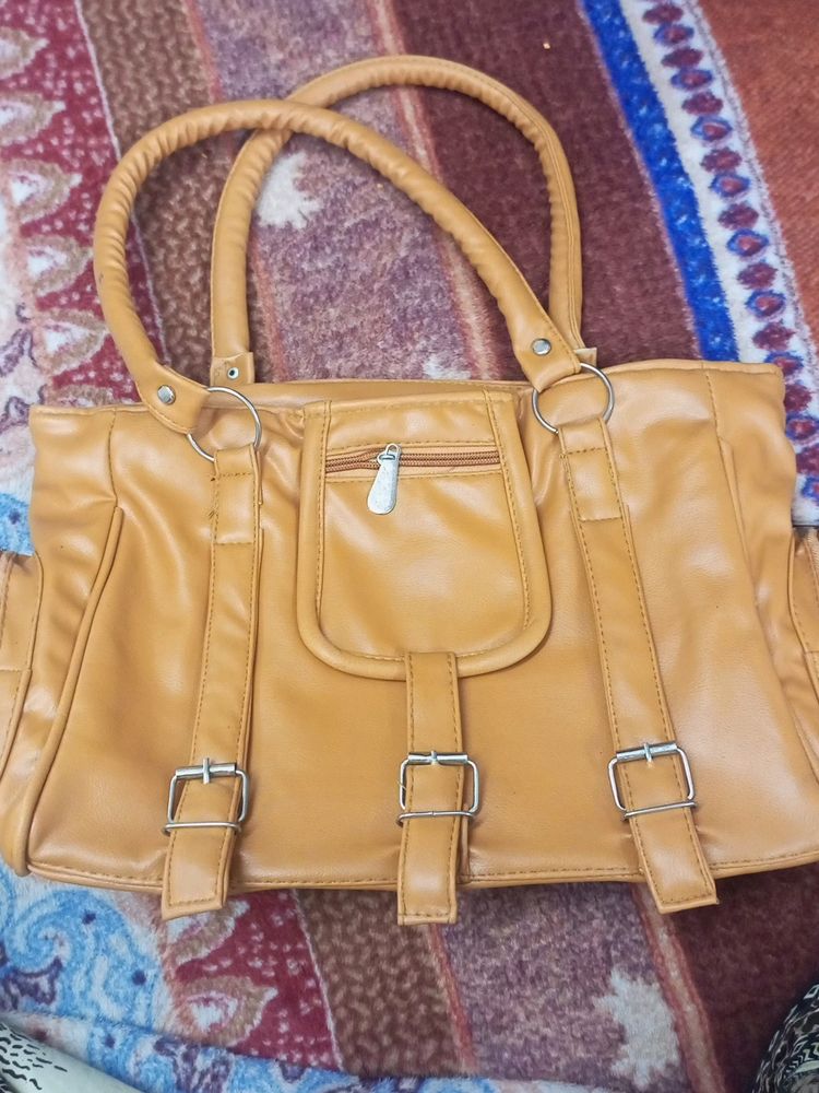 Beautiful Golden Hand Bag