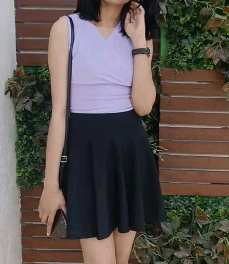 Ribbed Lavender Tank Top