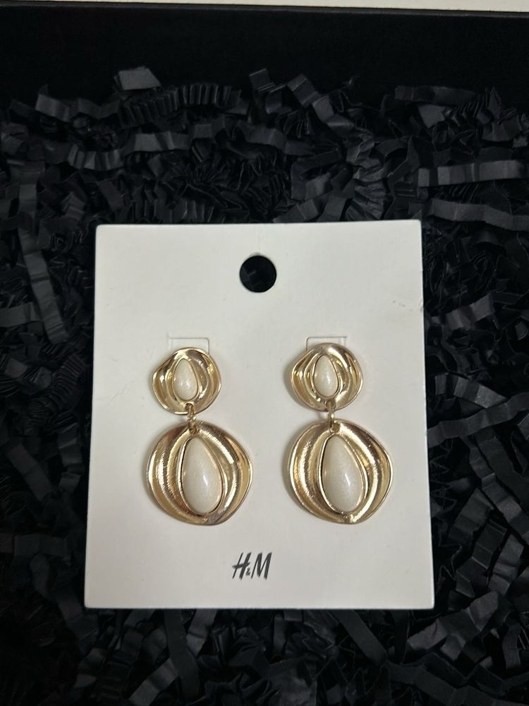 H&amp;M Gold Drop Earrings