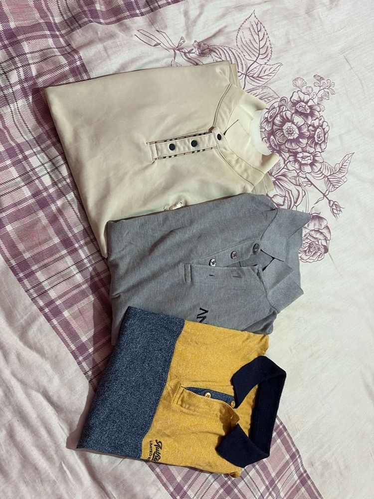 3 Polo Tshirts