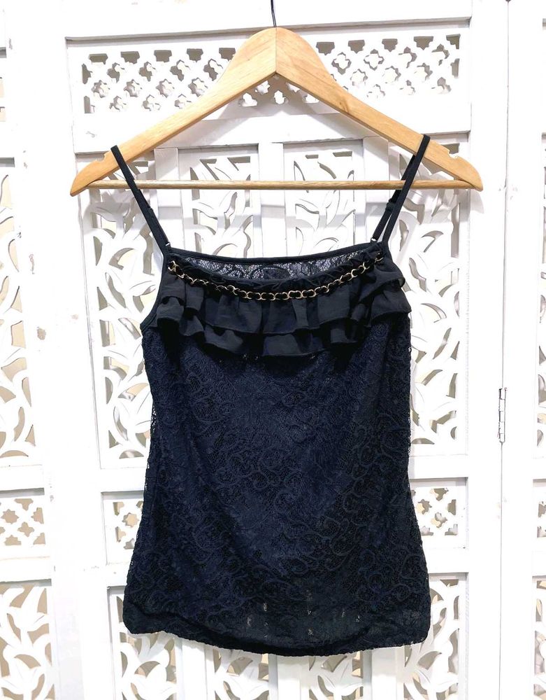 Chic Noir Lace Cami C