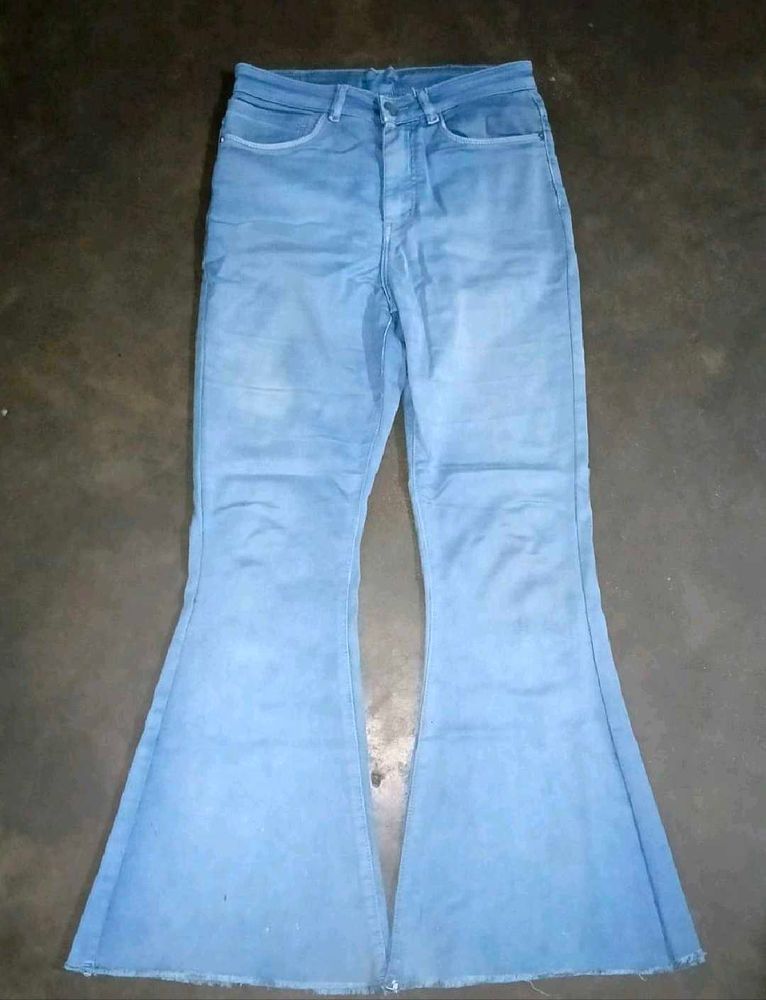 Light Wash Bell Bottom Jeans