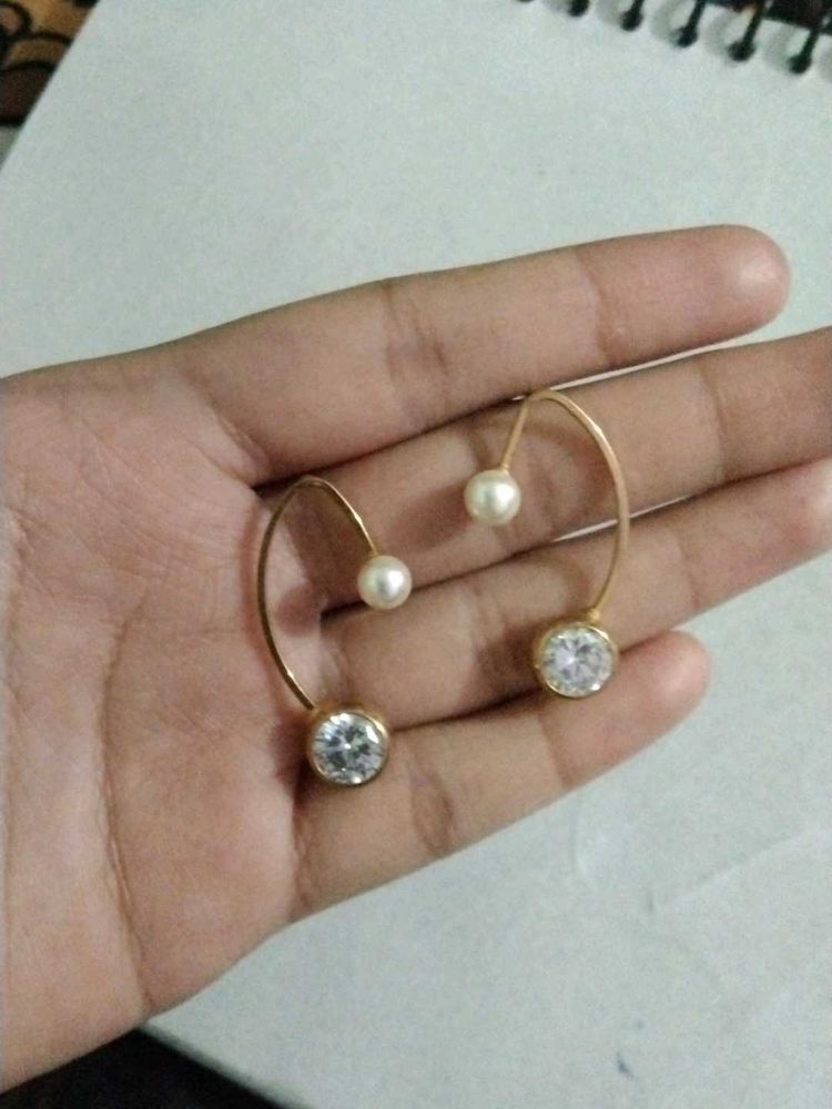 Pearl &amp; Crystal Earrings