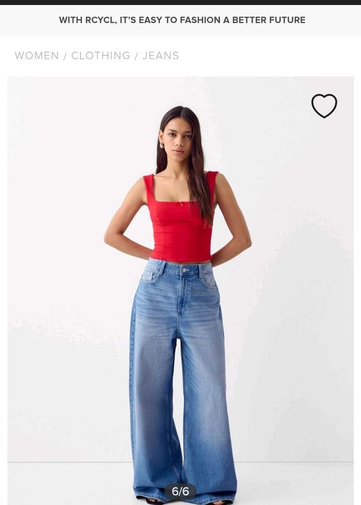 Bershka Wide Leg Jeans