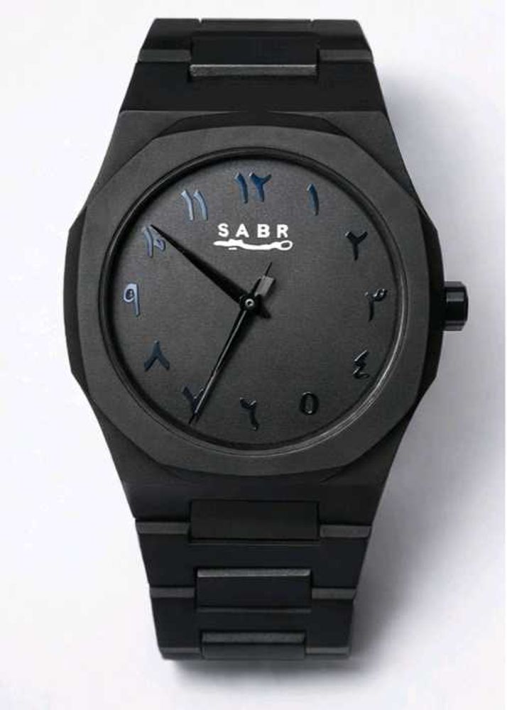SABR All Black Arabic Dial Watch