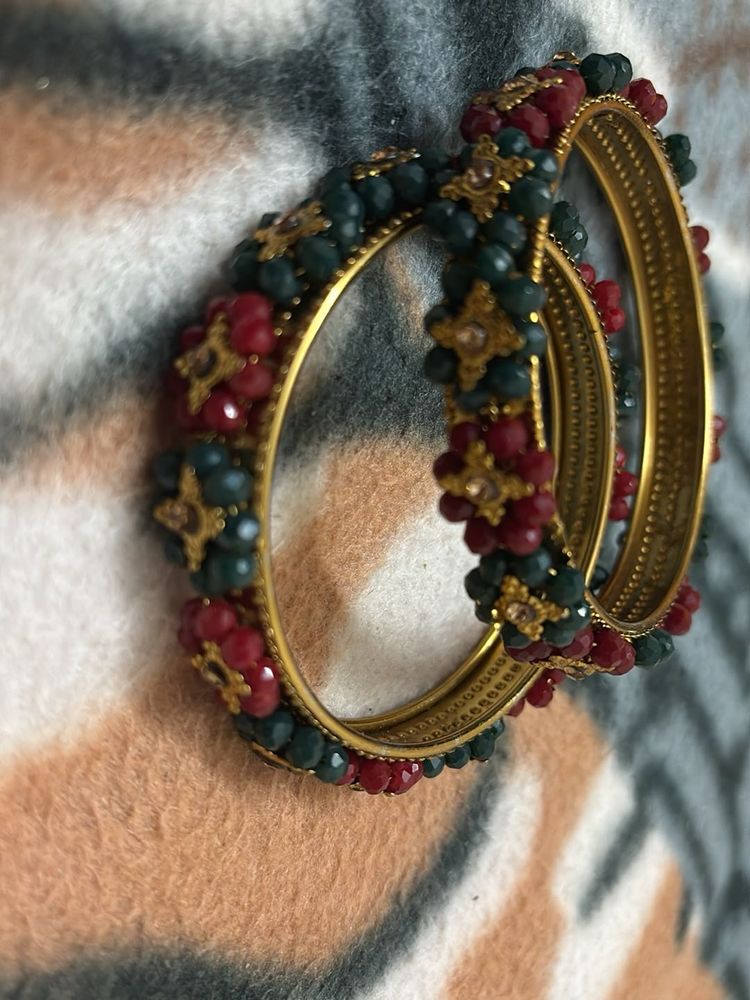 Beaded Bangle Set