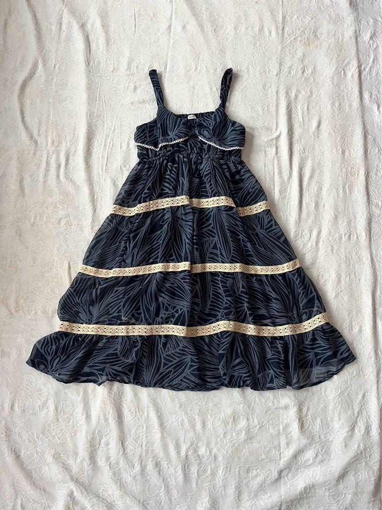 Beach Style Wavy Laced Dress