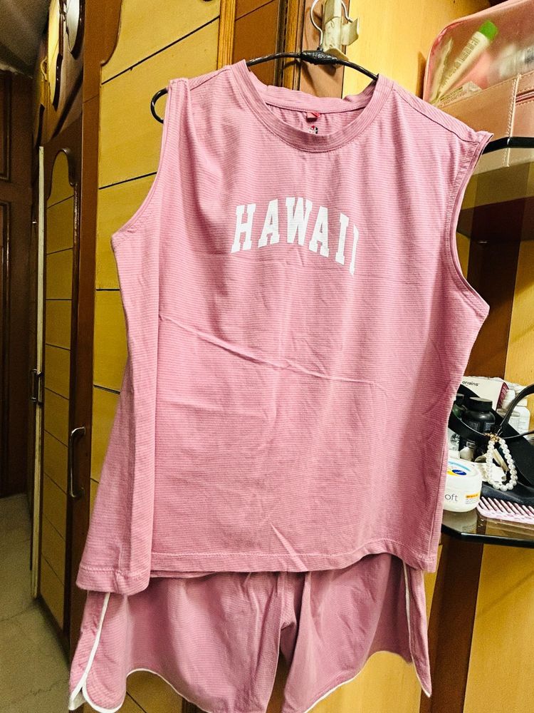 Pink Hawaii Lounge Set