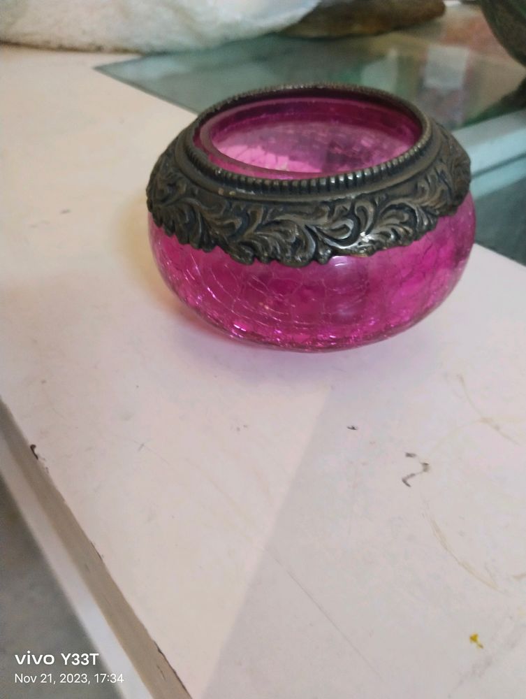 Glass Candle Holder