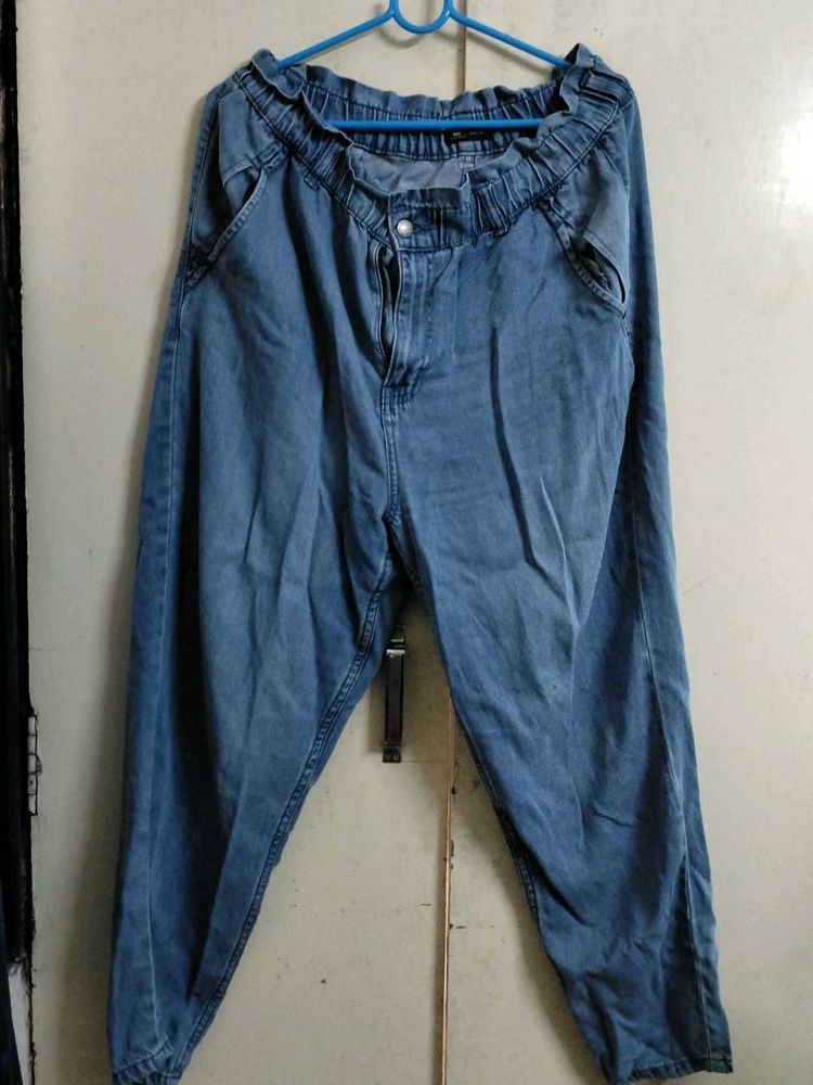 Denim Jogger Pants
