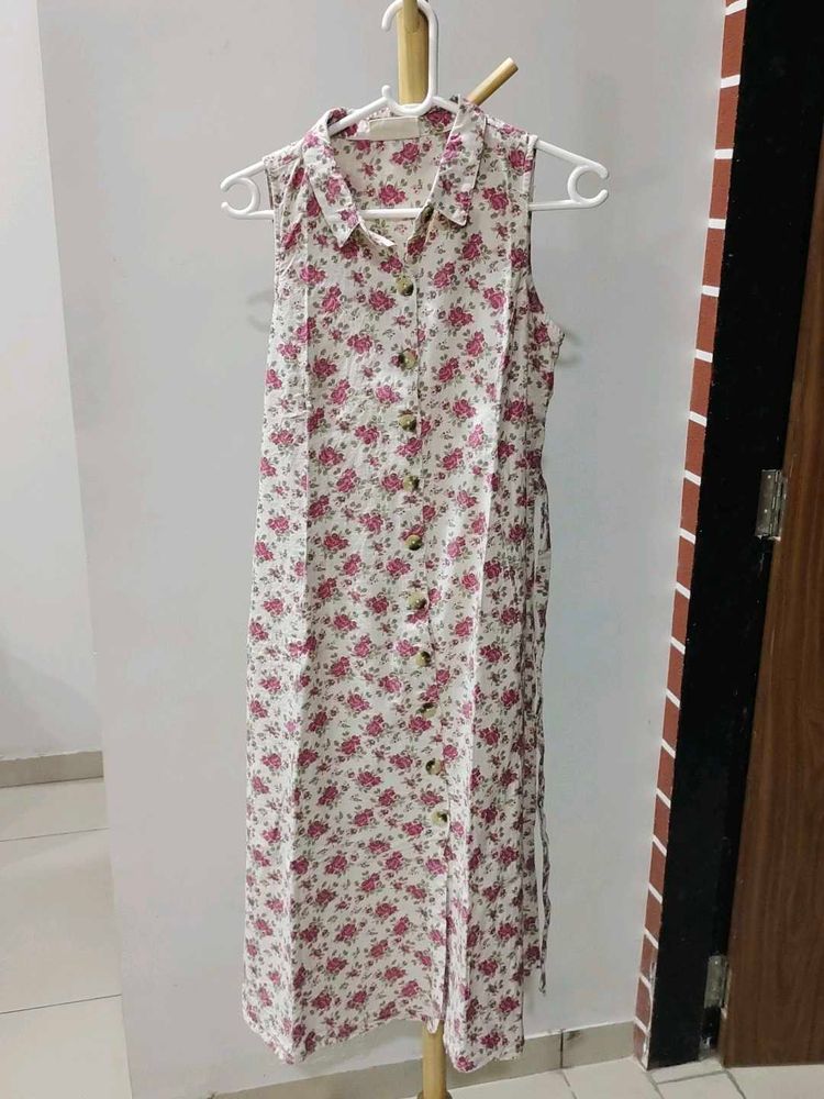 Floral Sleeveless Summer Dress