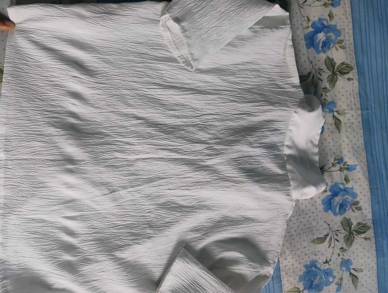 White Textured Shirt
