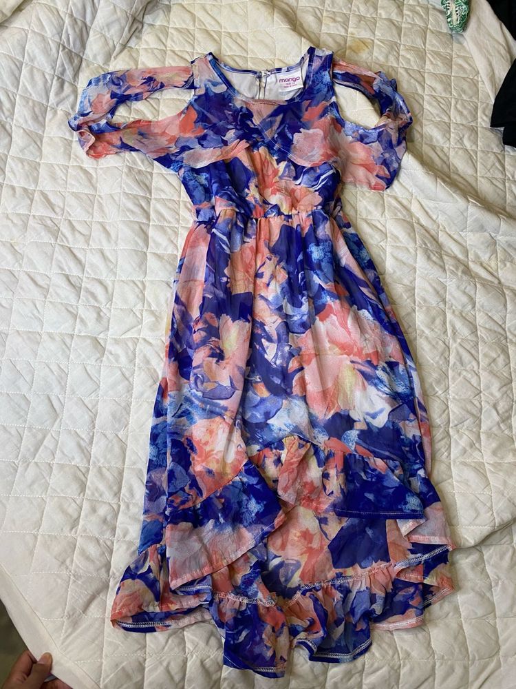 Summertime Floral Dress💜🤍🩷