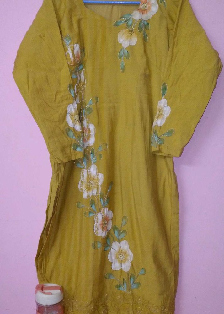 hand painted kurti