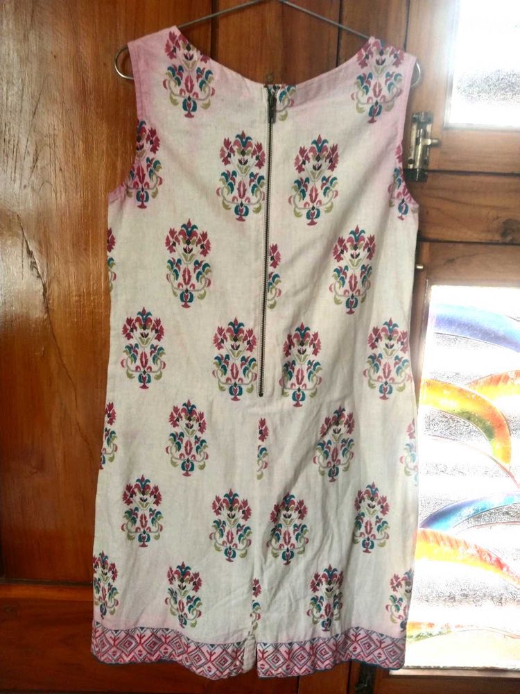 Vintage FloralSleeveless Dress(Sleeves Also Availb
