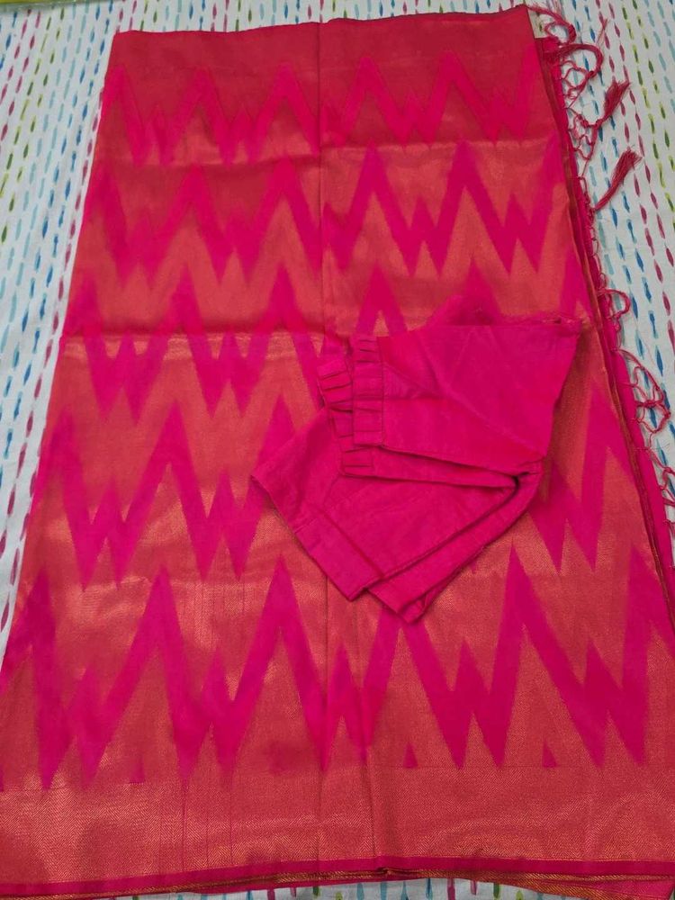 party wear saree with blouse