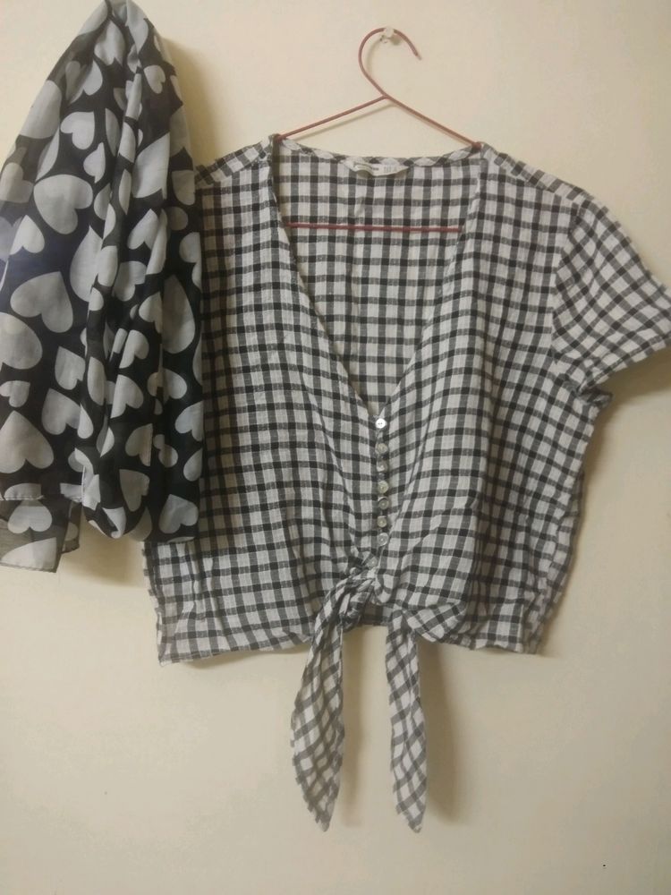 Cotton Blend Tie Up