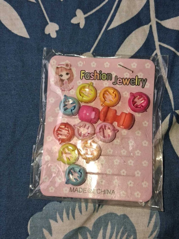 Colorful Hair Claw Clips - Set