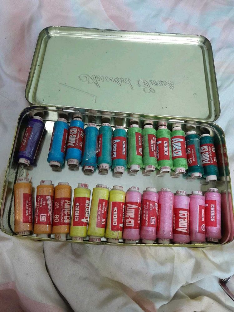 100% spun polyester thread - 24 spools