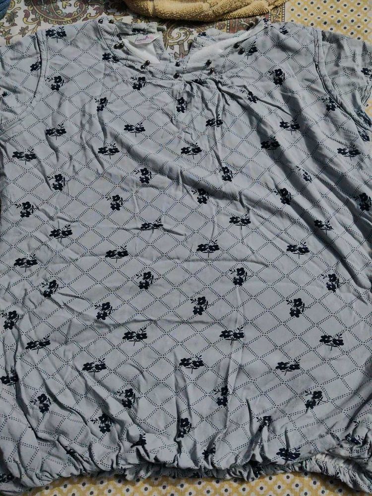 Floral Print Blouse Top