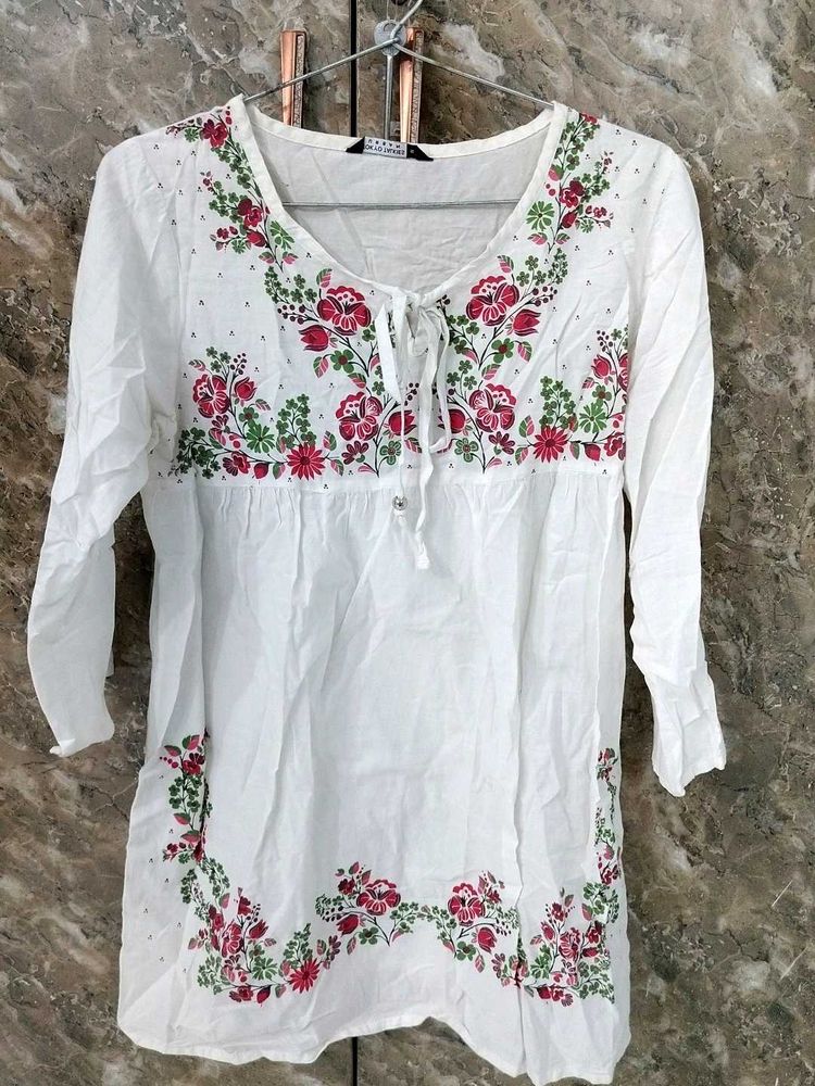 Floral Embroidered Top