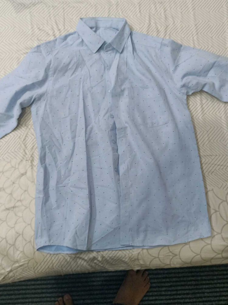 Light Blue Patterned Shirt
