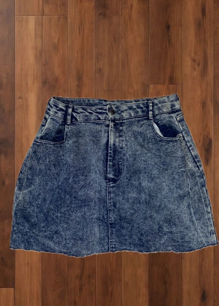 Denim Mini Skirt