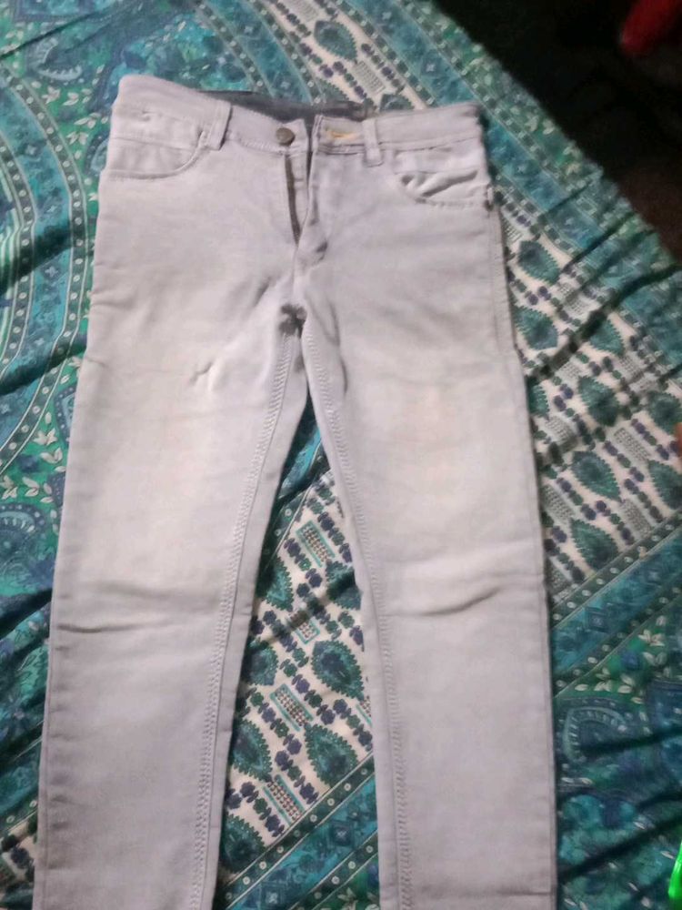 Boys Grey Denim Jeans