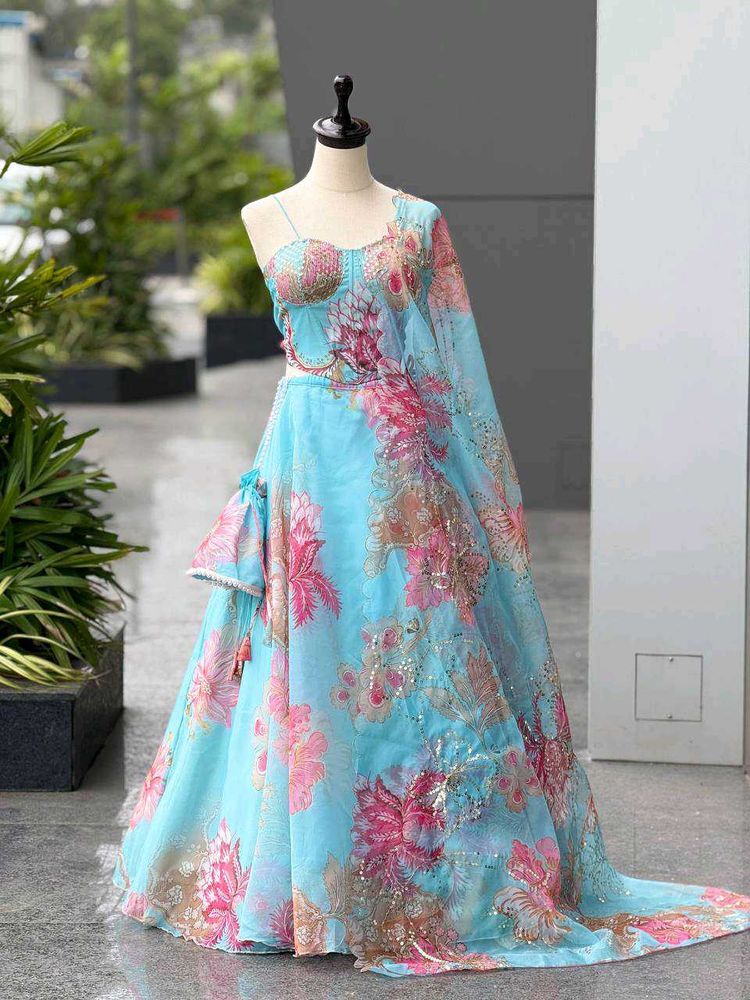 Fully Stiched Floral Lehenga