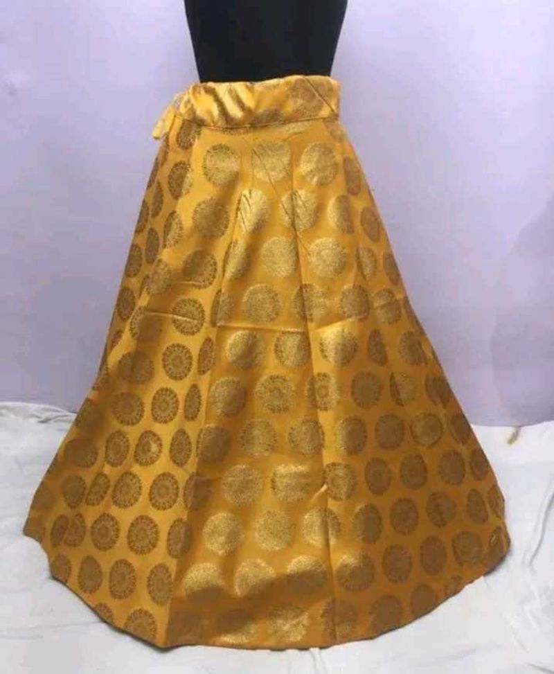 Golden Ethnic Skirt