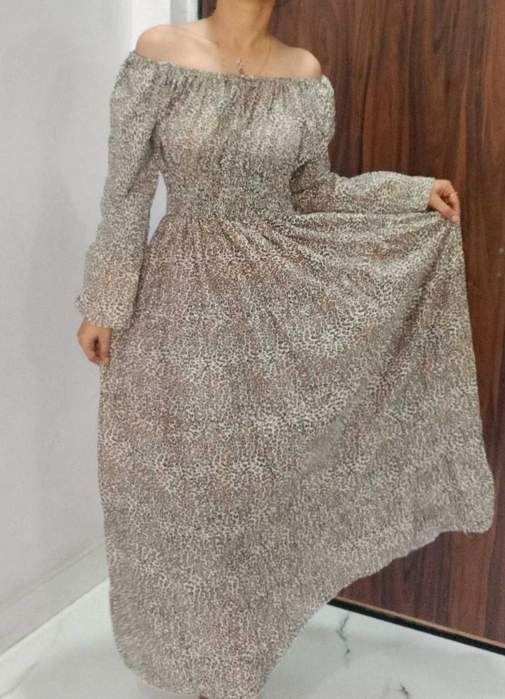 Very Stylish Leopard Print Dress