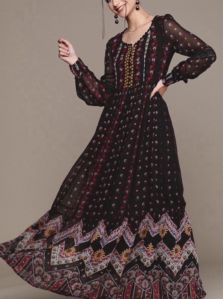 Ritu Kumar Floral Maxi Dress