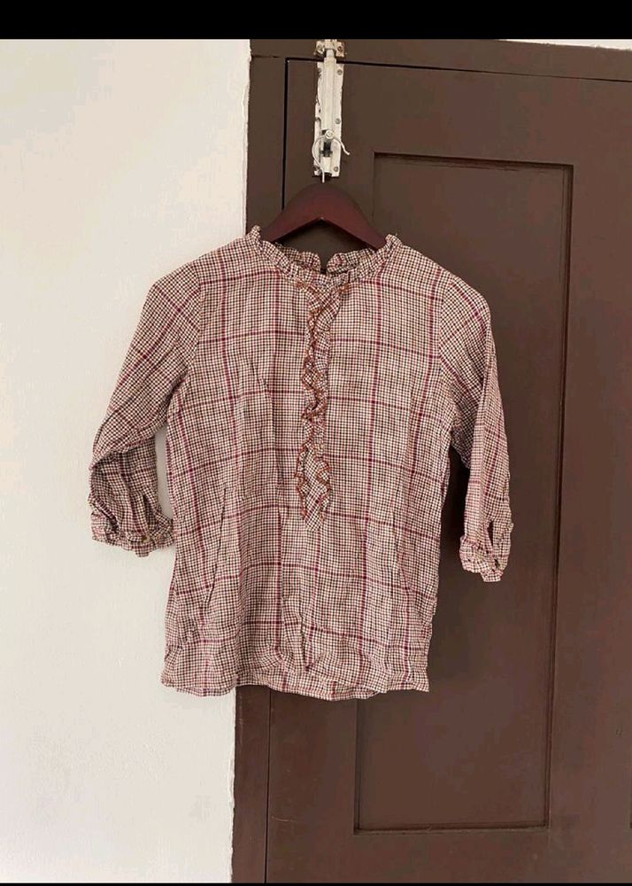 Multicolour Checkered Top