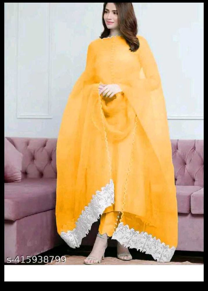 Elegant Yellow Salwar Kameez