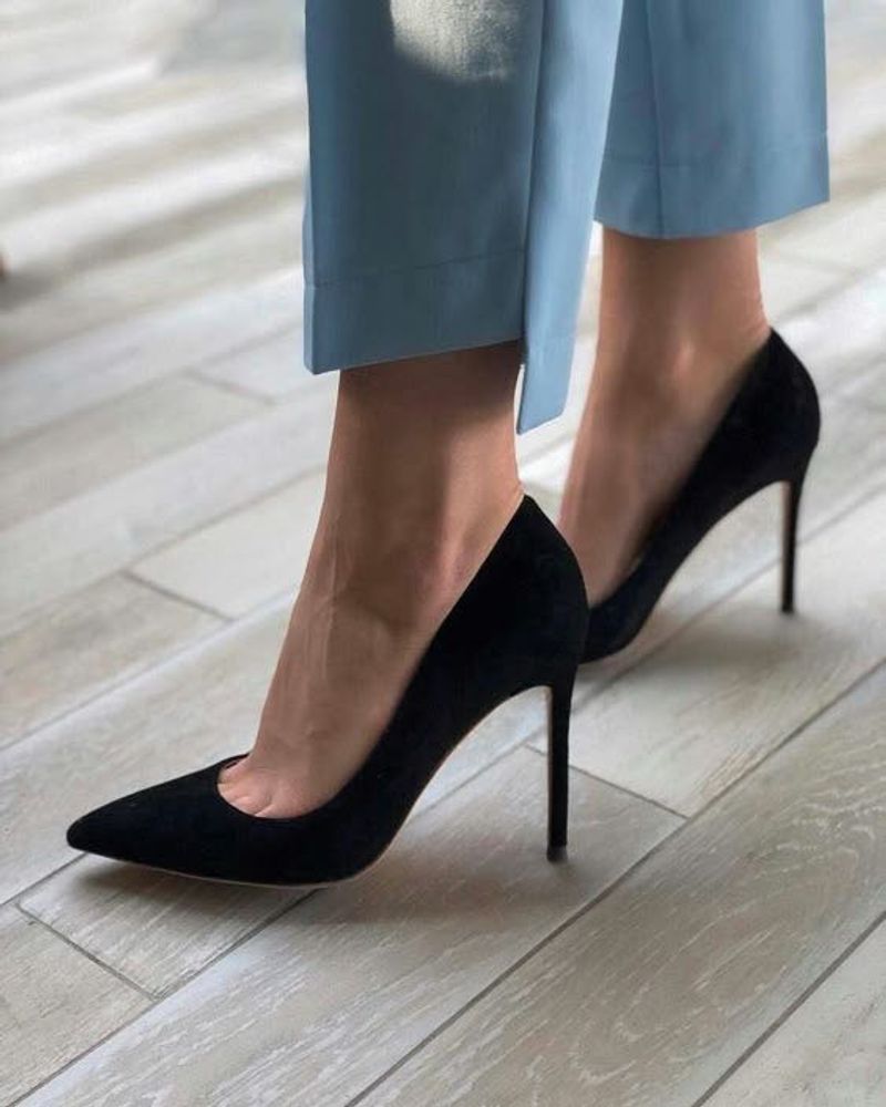 Black Pointed Heels
