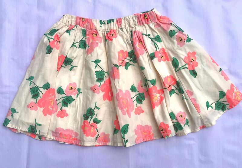 Floral Skirt For Girls