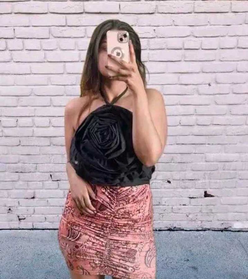 Rose Halter Neck Top