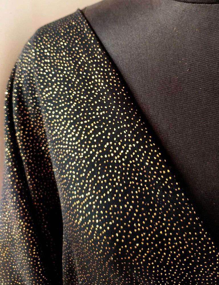 Sparkling Black blouse   dress material 1m