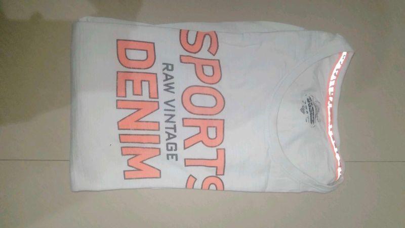 Sports Raw Vintage Denim T-Shirt