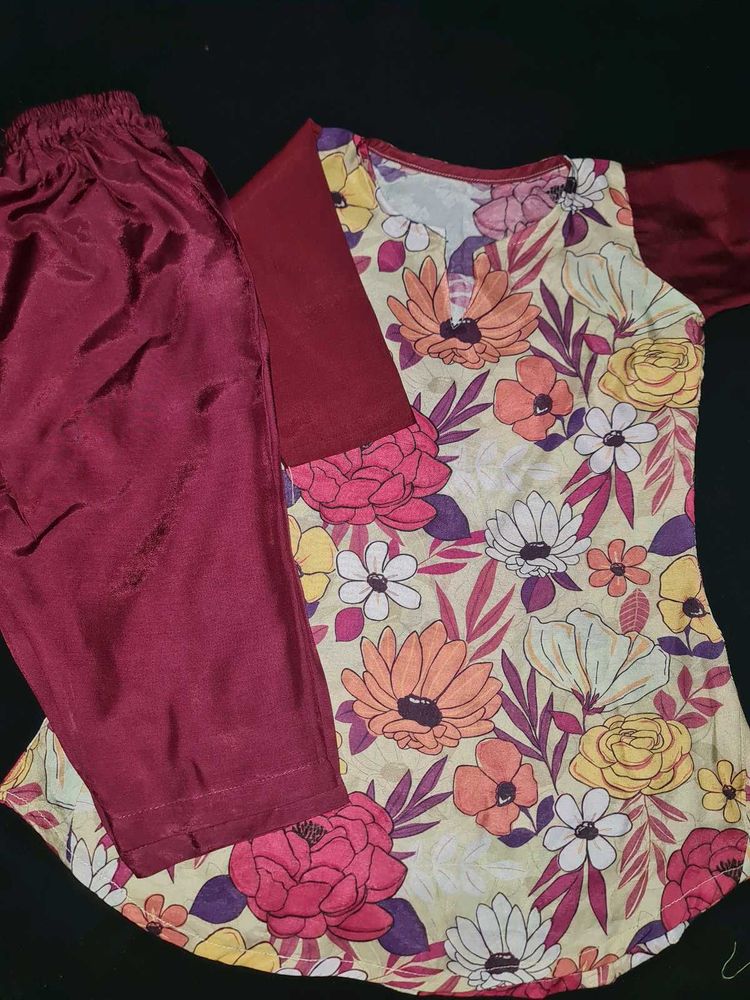 Beautiful Printed Cord Set For Kids