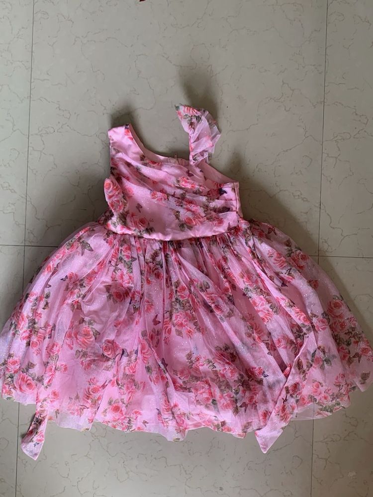 Sparling Floral Pink Party Dress 4-6 years Girls