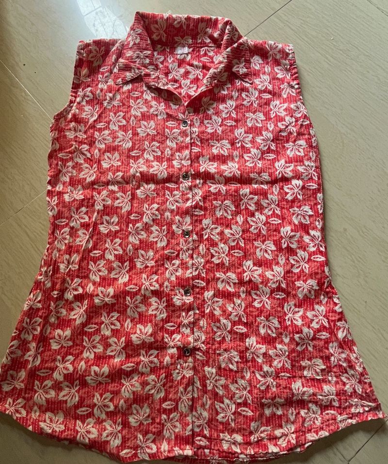 Floral Sleeveless Top