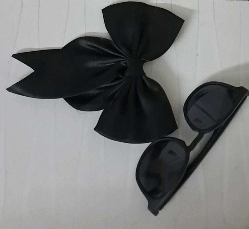 Hair Bow &amp; Sunglasses Set